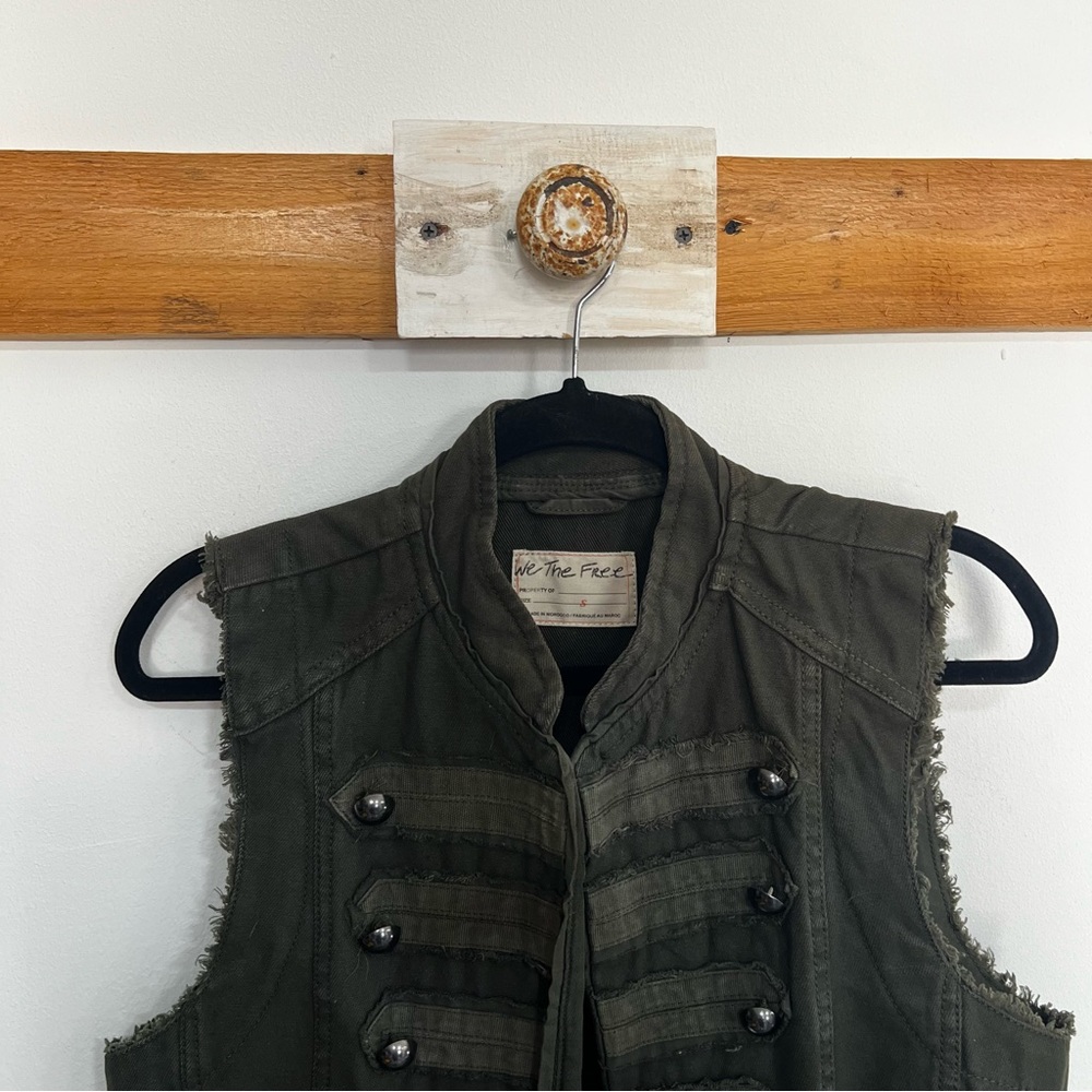 We the Free Charlie Military Style Denim Vest - Picture 5 of 13